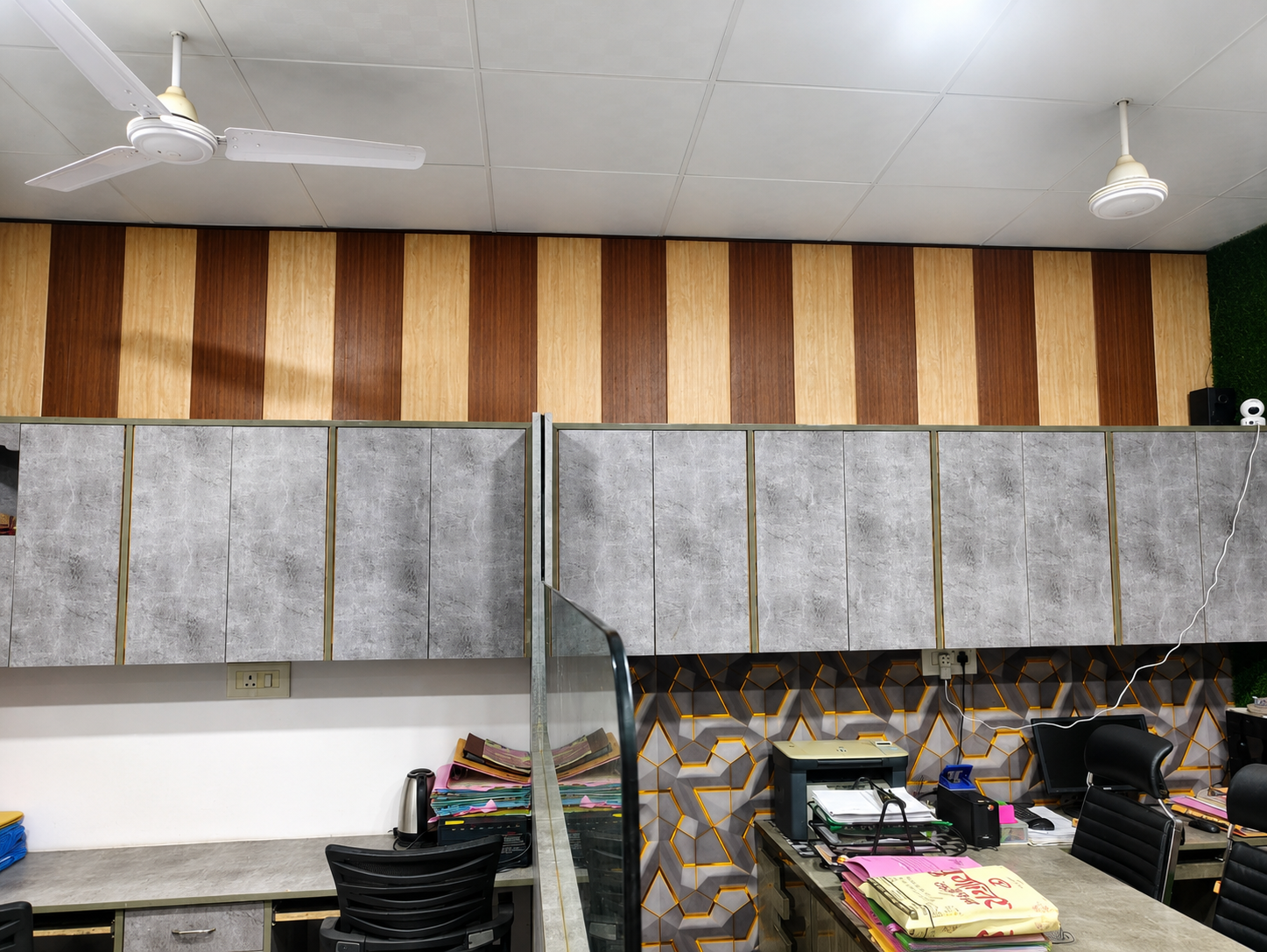 DSY Associates workspace with cabinetry